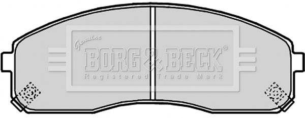 BORG & BECK stabdžių trinkelių rinkinys, diskinis stabdys BBP2180